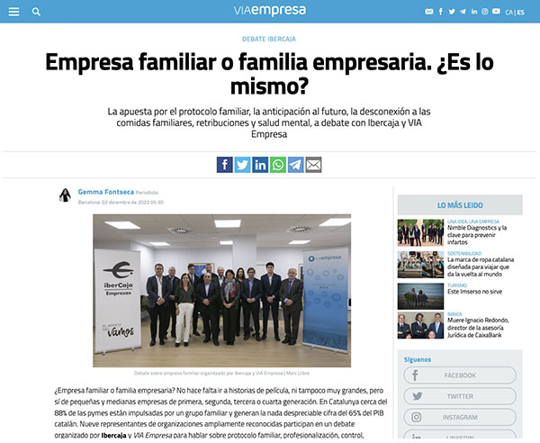 Empresa familiar o familia empresaria. ¿Es lo mismo?