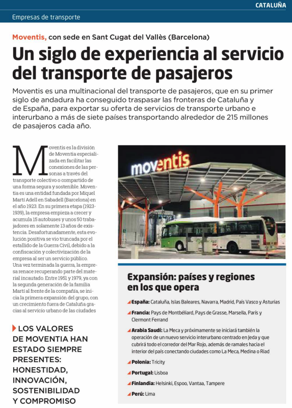 Un siglo de experiencia al servicio del transporte de pasajeros