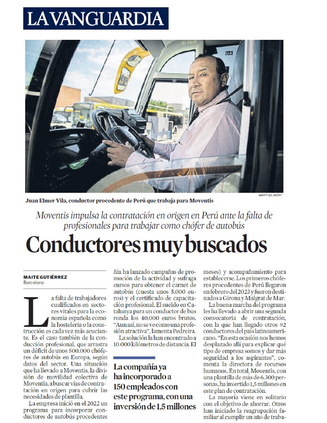 Conductores muy buscados